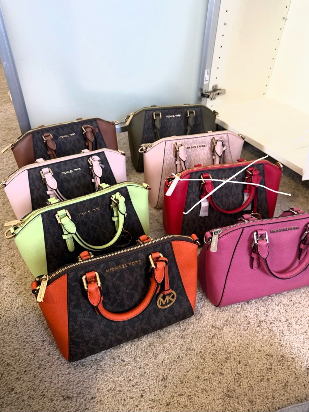 Michael Kors Signature Dome Satchels $100 each - Picture 2 of 3